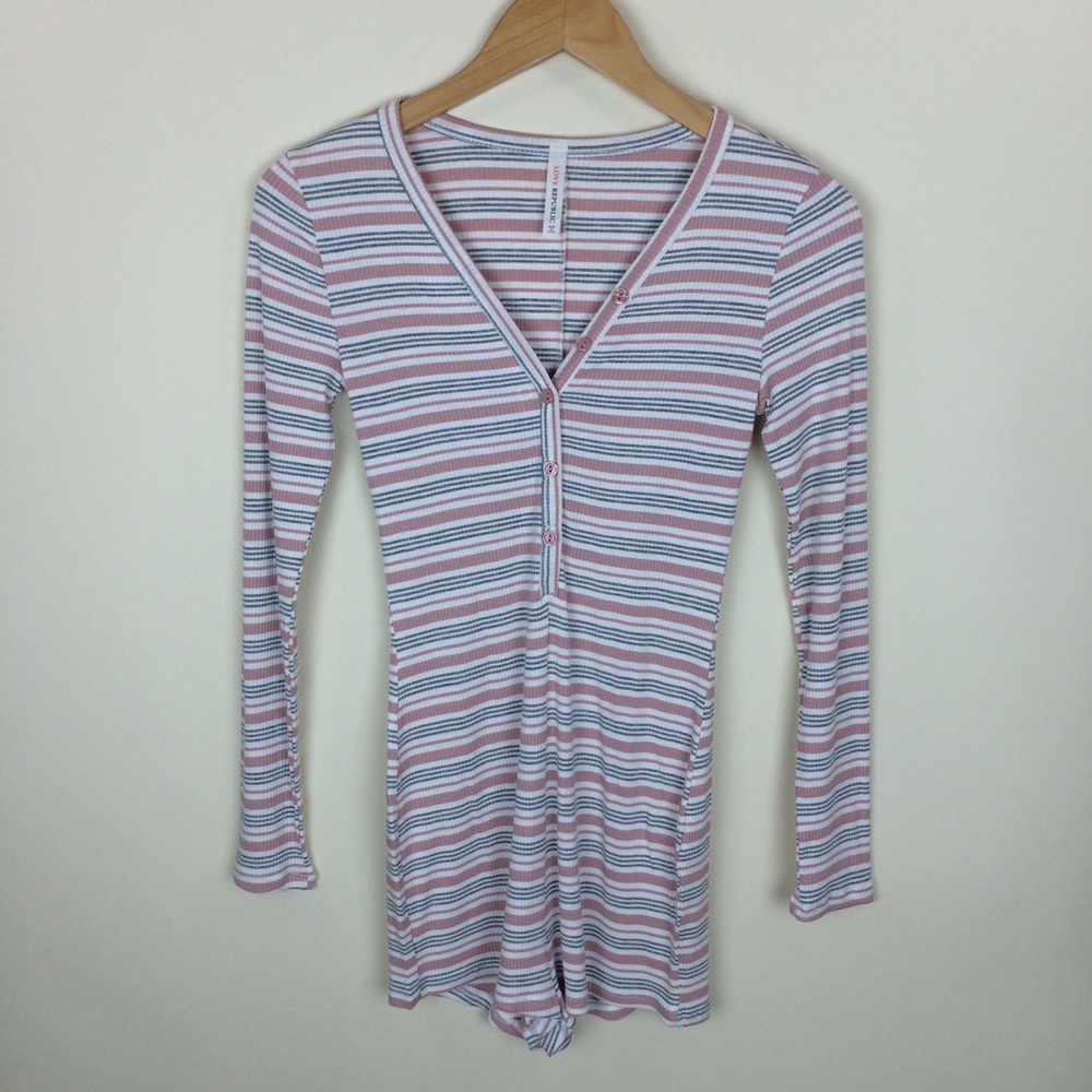 COPY - Striped thermal romper
